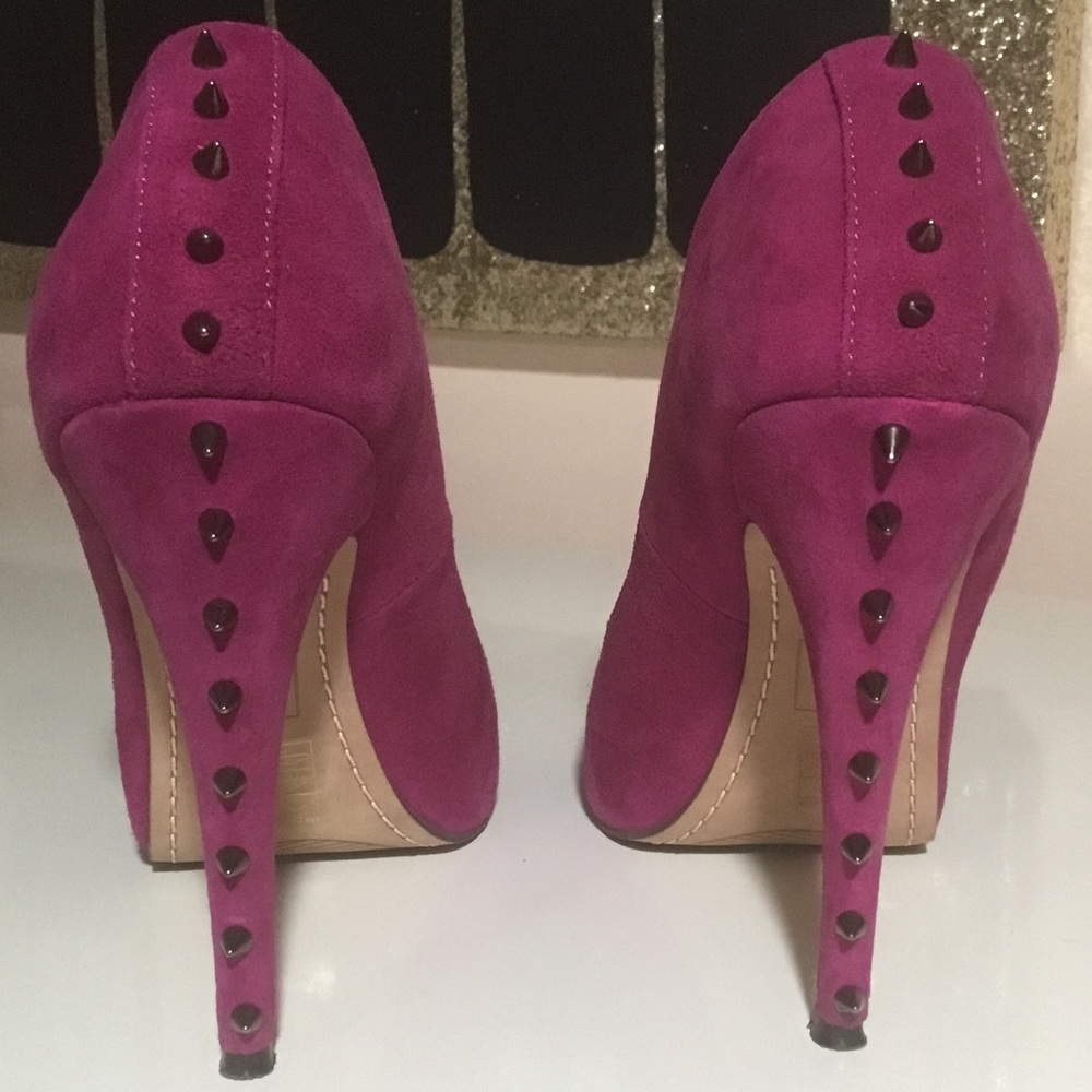 SOLD!!!🤑🎉HP🎉2.12.21🎉Magenta spike platforms 👠 - Picture 3 of 7